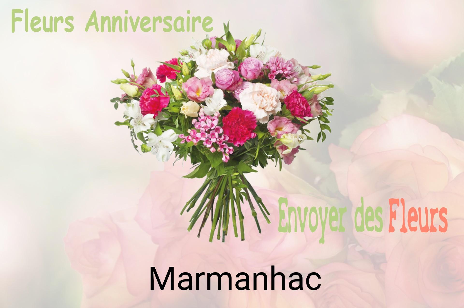 Bouquet de fleurs d’anniversaire livré à Marmanhac