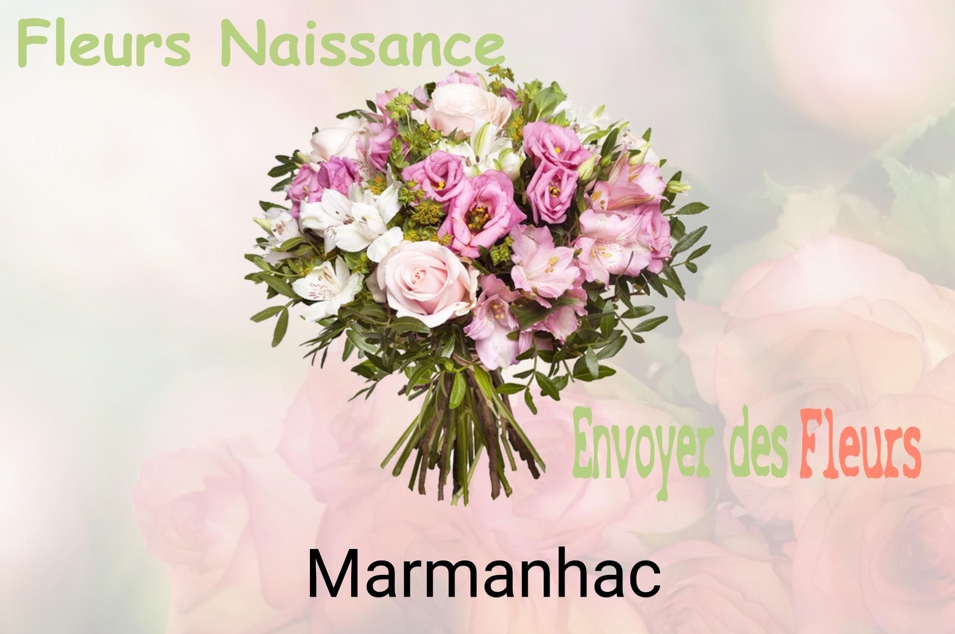 Bouquet de fleurs de naissance livré à Marmanhac